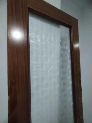 Puerta Sapelli con cristal