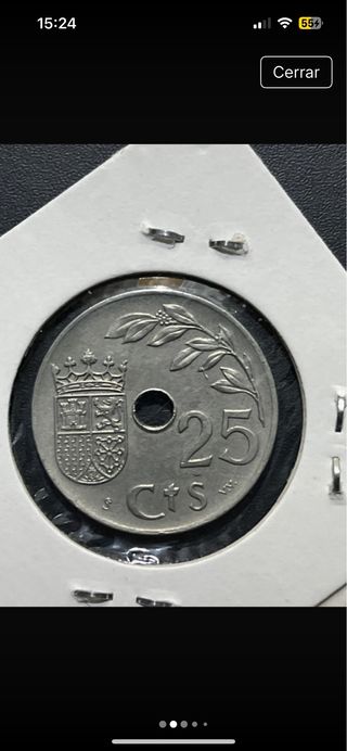 25 Céntimos 1934 y 1937