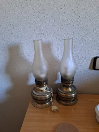 Lámparas antiguas para  bombilla.Poner precio