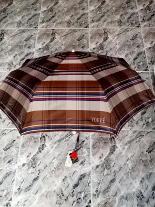 Paraguas Vogue Marrón y Beige