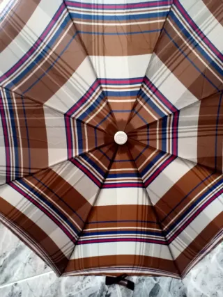 Paraguas Vogue Marrón y Beige