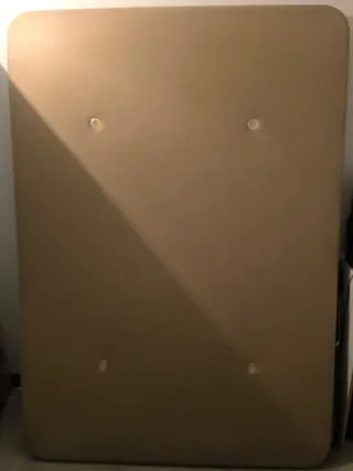 Base tapizada cama 135x180 cm beige