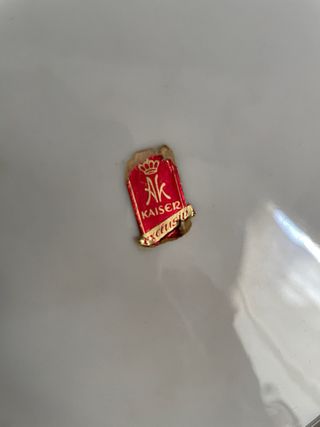 PLATO PORCELANA BOXER! PERRO DECORATIVO KAISER!