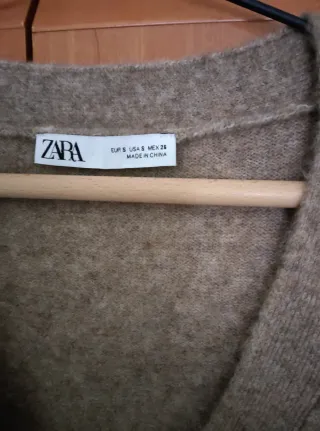 Chaqueta punto Zara cruzada botones