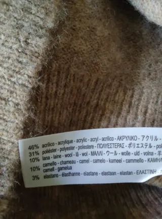 Chaqueta punto Zara cruzada botones