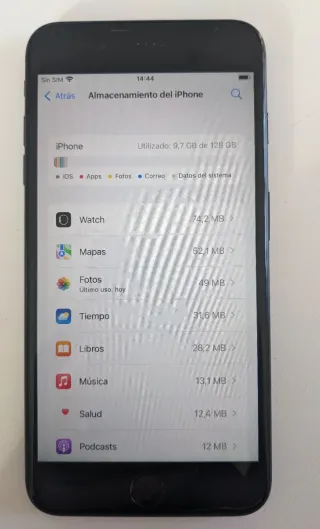 iPhone 7 Plus Negro 128GB - iOS 15.8.5