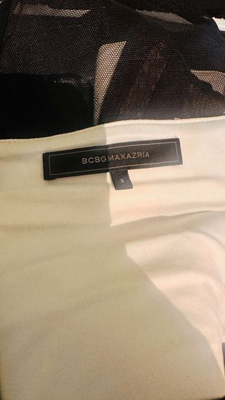 Vestido de fiesta negro y blanco