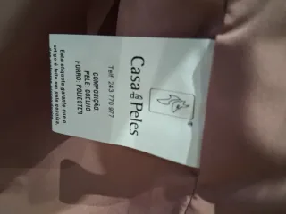 Chaqueta de pelo natural rosa