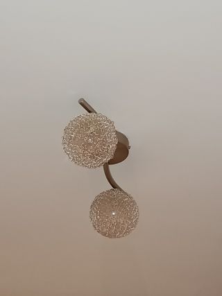 Lámpara de techo de dos tulipas