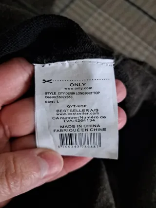 Sudadera Only sin mangas Talla L