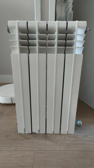 Radiador blanco de metal