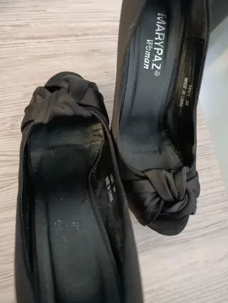 PACK 3 Zapatos de tacón negros talla 36 (LOTE)