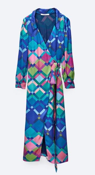 Vestido Uterqüe estampado geométrico