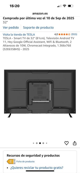 Smart TV Tesla 32 Android TV 11