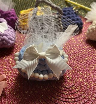 Portachiavi borsetta uncinetto