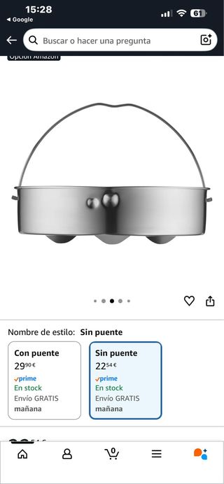 Cestillo vapor WMF metal