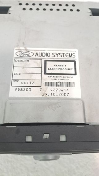 SISTEMA AUDIO / RADIO CD FORD FIESTA (CBK)
