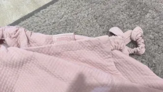 Cubre capazo Utzurre rosa empolvado reversible