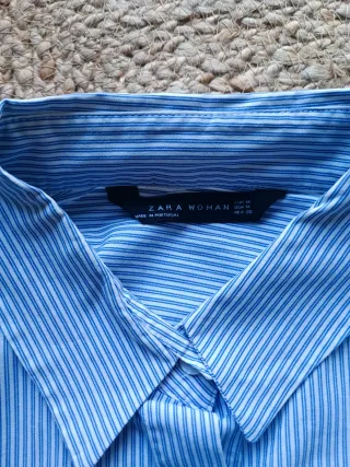 Camisa Zara Rayas Azules