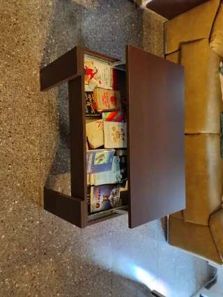 Mesa centro elevable madera