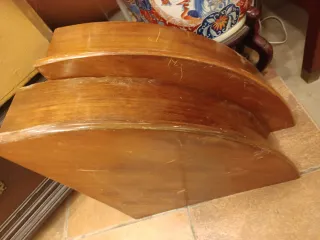 Pareja Rinconeras Madera Antiguas