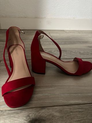 Sandalias T-Taccardi Mujer Talla 38 Rojas