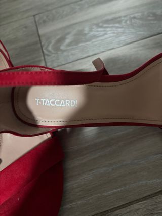 Sandalias T-Taccardi Mujer Talla 38 Rojas