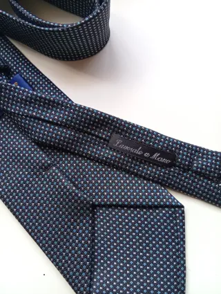 Corbata Vintage Seda Lucio Lamberti - Hecha a mano