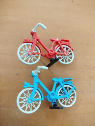 Envío Playmobil Bicicleta Bici Roja Azul 3573