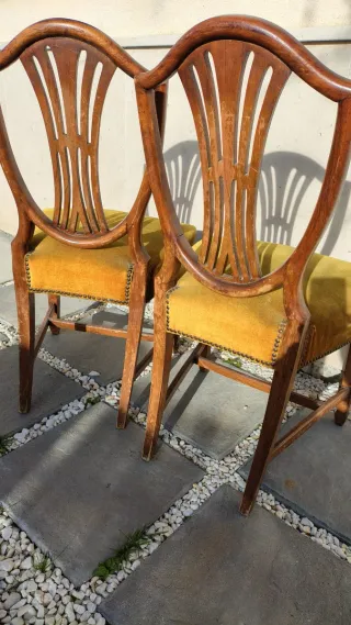 Pack 2 sillas clásicas madera