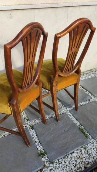 Pack 2 sillas clásicas madera