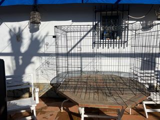 Jaula Perro Mediano/Grande con bandeja. Plegable