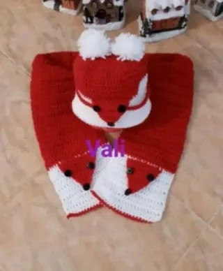 Conjunto crochet bebé (gorro y patucos)