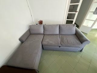 Divano letto chaise longue con divano