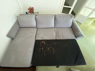 Divano letto chaise longue con divano