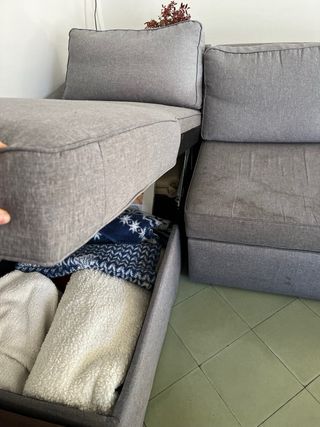 Divano letto chaise longue con divano