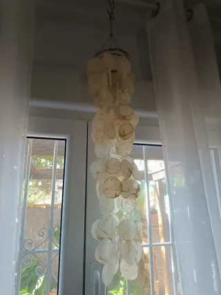 Carillon eolico di madreperla esotica da appendere