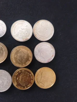 3 Lote monedas antiguas españolas