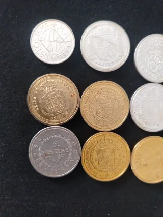 3 Lote monedas antiguas españolas