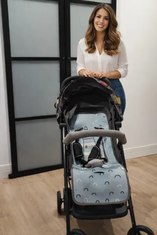 Cochecito bebé con funda faro