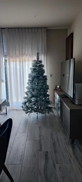 Árbol de Navidad verde y Blanco