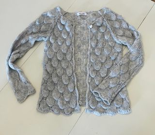 Cárdigan lana y cashmere Mai-Mai gris vintage