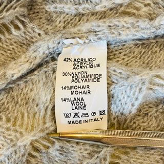 Cárdigan lana y cashmere Mai-Mai gris vintage