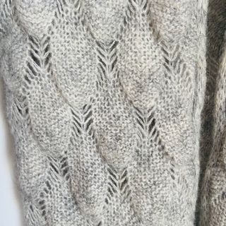 Cárdigan lana y cashmere Mai-Mai gris vintage