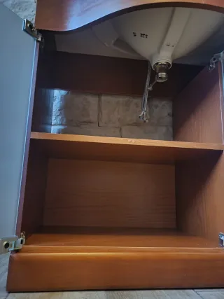 Mueble de baño lavabo y armario auxiliar