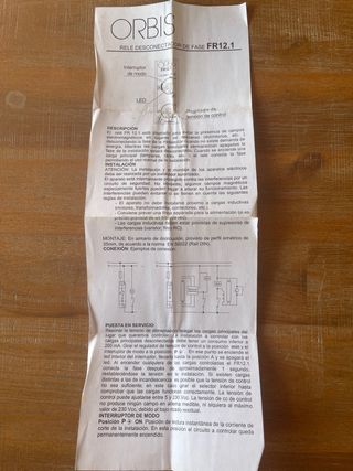 Relé Orbis FR 12.1 Corte de Fase