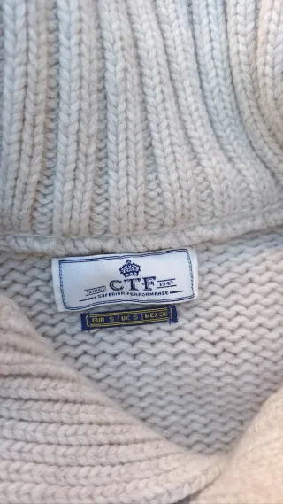 Jersey lana trenzado Cortefiel Talla S