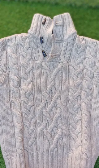 Jersey lana trenzado Cortefiel Talla S