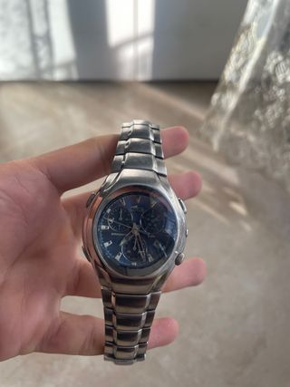 Reloj Lotus Cronógrafo Hombre Azul Plateado