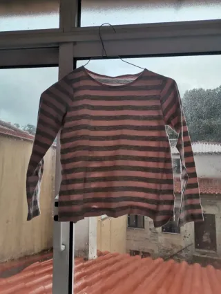 Camisola criança riscas 6/7 anos
